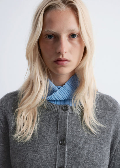 Cropped Boxy Cardigan