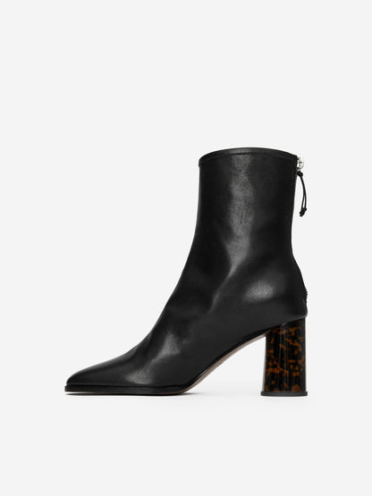 Tortoise-Heel Sock Boots