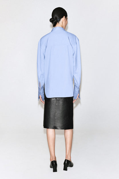 Folded-Cuff Cotton Shirt
