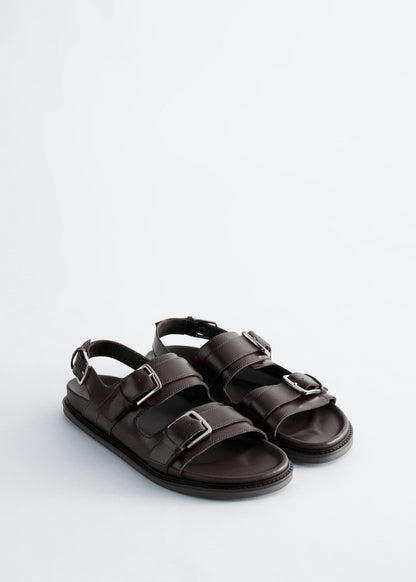 Buckled Leather Sandals