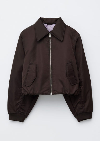 Cropped Bomber Jacket