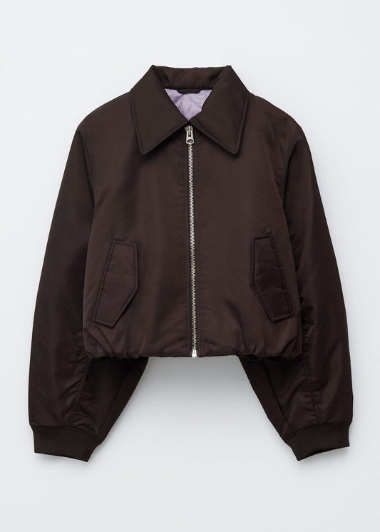 Cropped Bomber Jacket