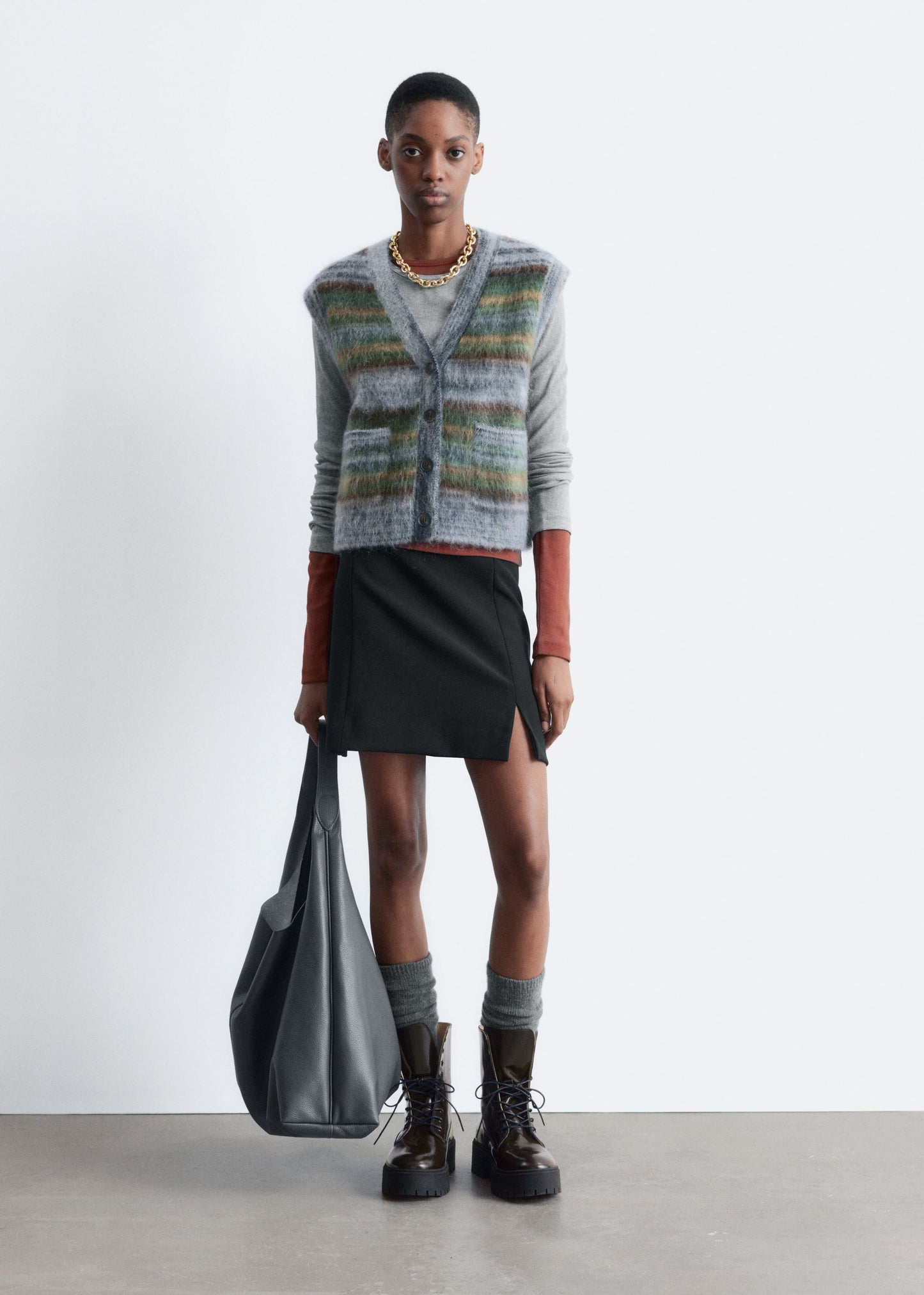 Brushed Knitted Vest