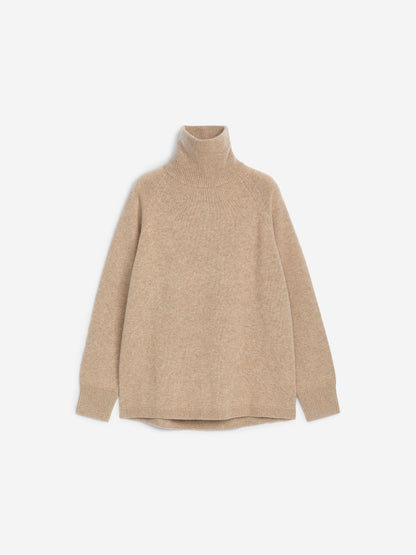 Roll-Neck Cashmere-Wool Jumper