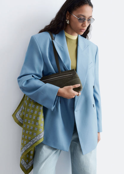 Double-Breasted Wool Blazer