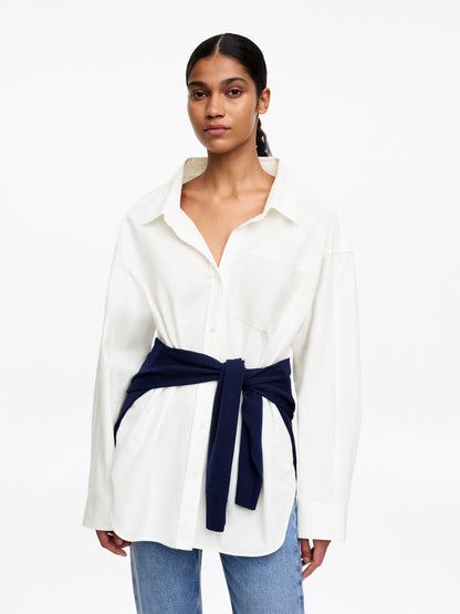 Relaxed Open-Collar Shirt