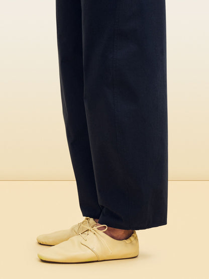 Soft Leather Lace-Up Shoes