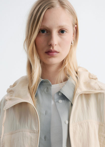 Drawstring Parka Coat