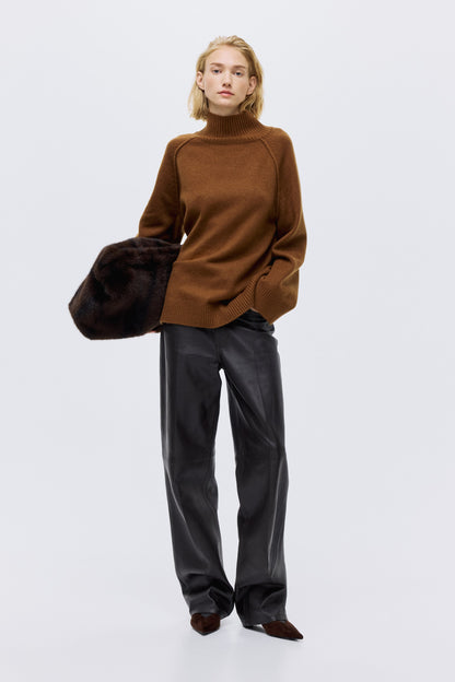 Oversized turtleneck jumper