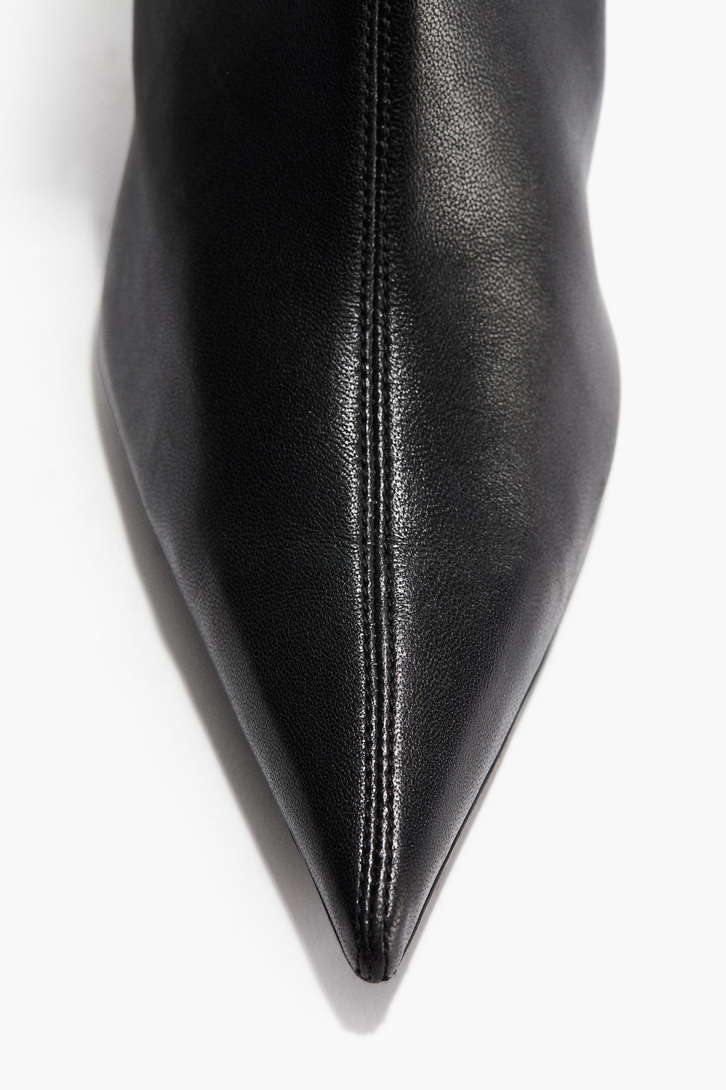 Heeled leather sock boots