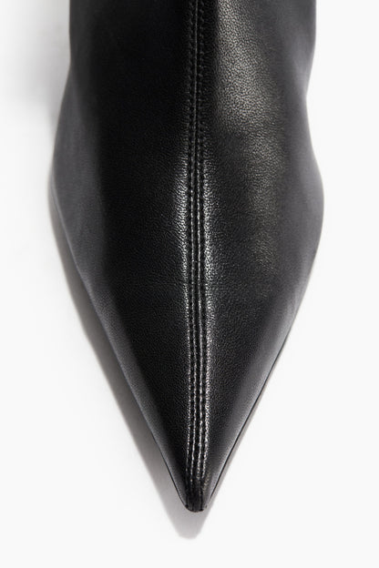 Heeled leather sock boots