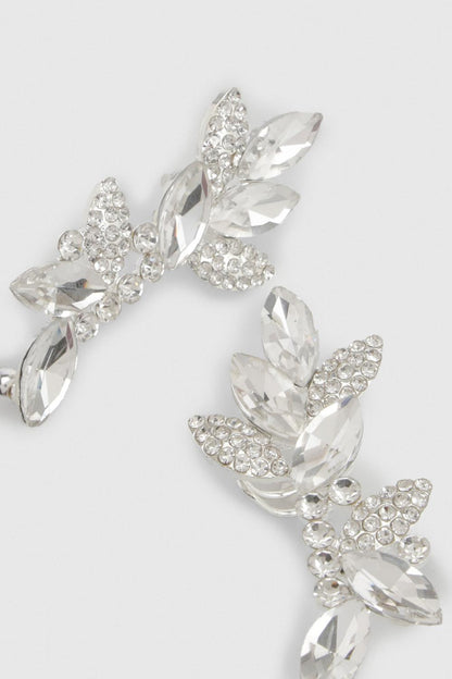 Diamante Silver Earcuff