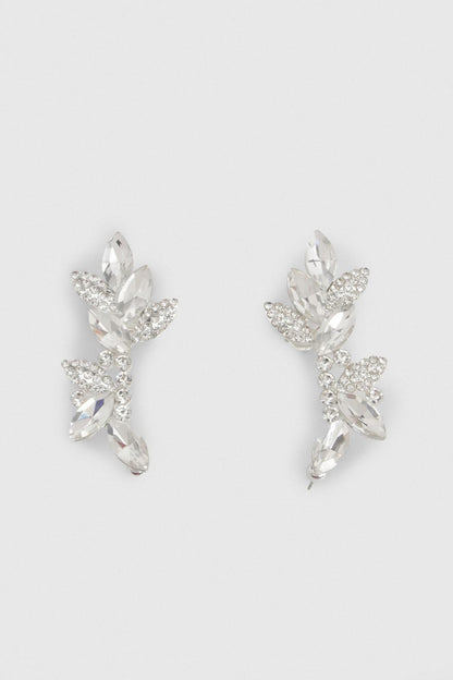 Diamante Silver Earcuff