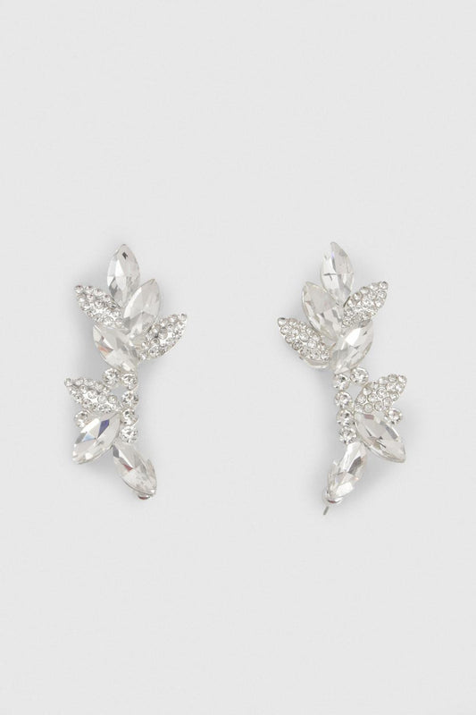 Diamante Silver Earcuff