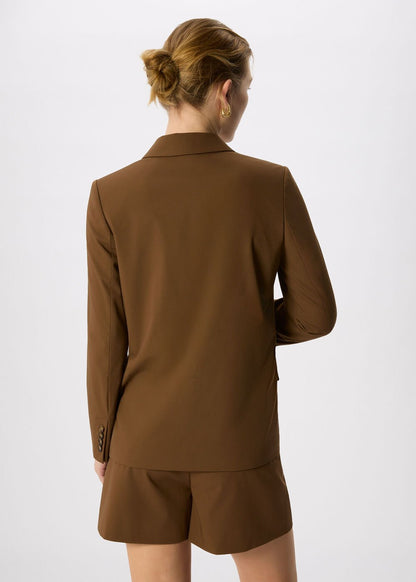 Brown Double Breasted Blazer