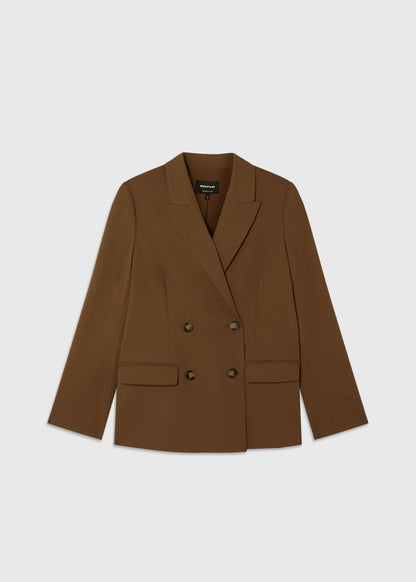 Brown Double Breasted Blazer