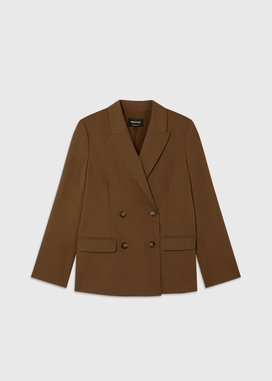 Brown Double Breasted Blazer