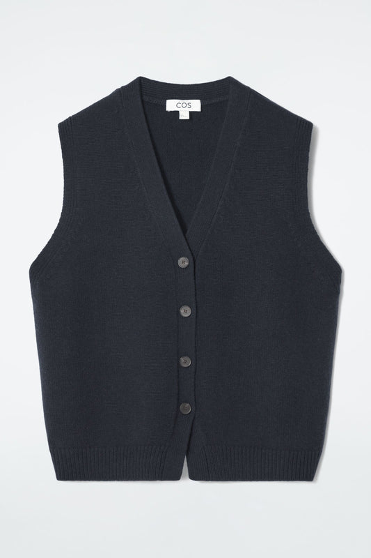 Knitted Cashmere-Blend Vest