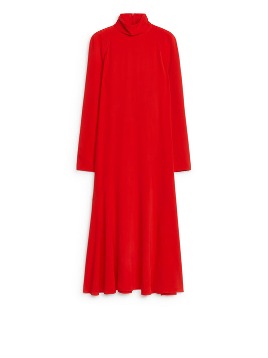 Roll-Neck Maxi Dress