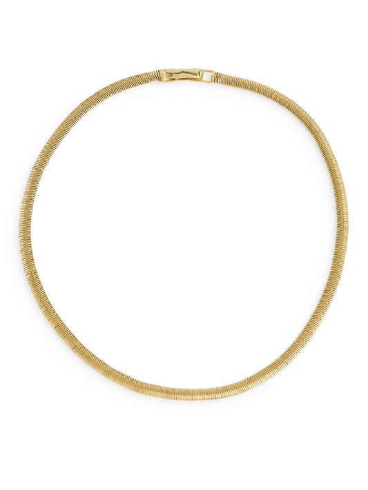 Gold-Plated Snake-Chain Necklace