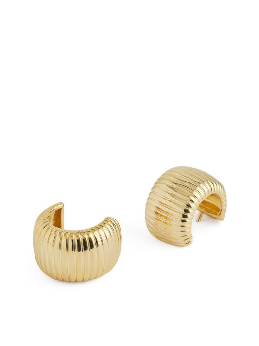 Gold-Plated Hoop Earrings