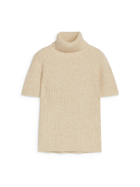 Rib Roll-Neck Top