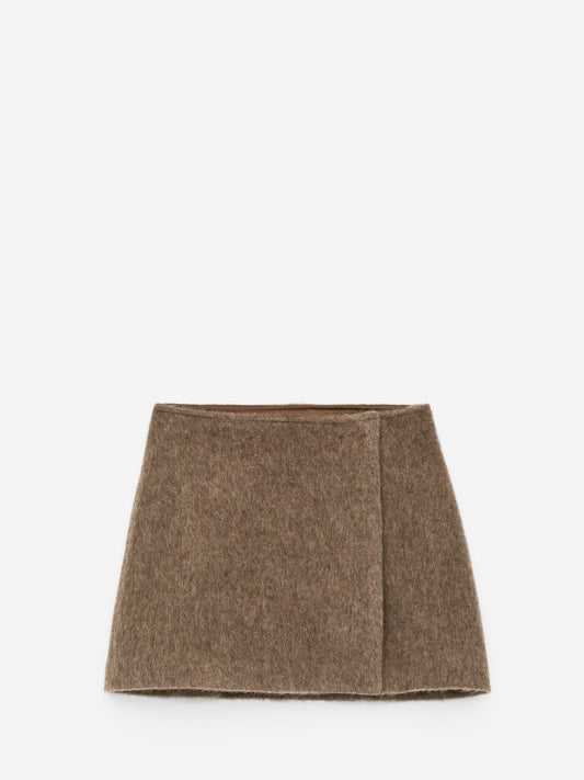 Wool-Blend Mini Skirt