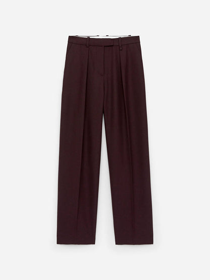 High-Waist Pleated Trousers