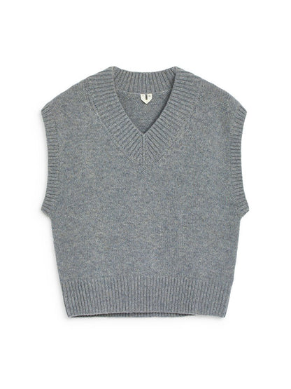 V-Neck Wool Vest