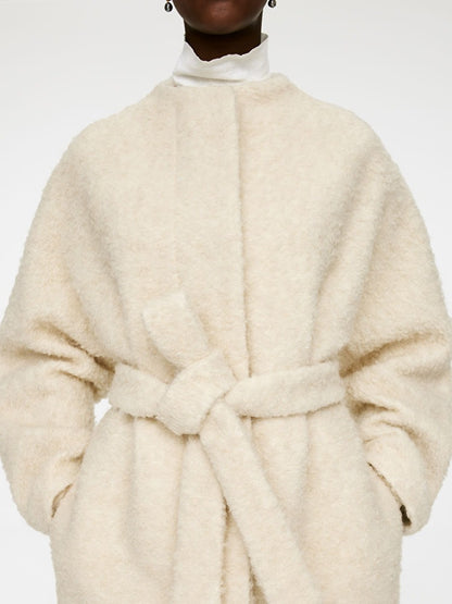 Bouclé Wool Coat