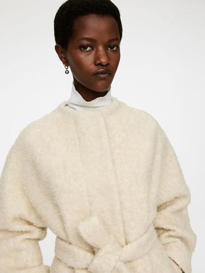 Bouclé Wool Coat