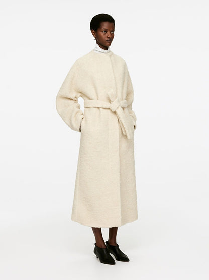 Bouclé Wool Coat