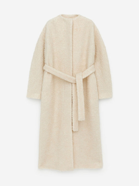 Bouclé Wool Coat