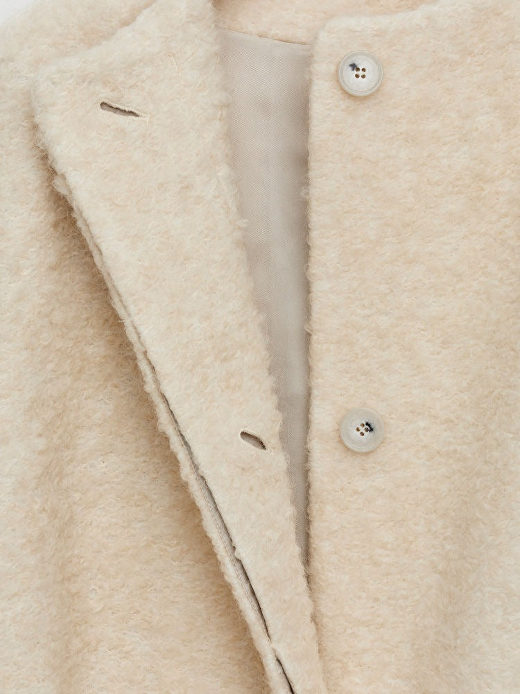 Bouclé Wool Coat