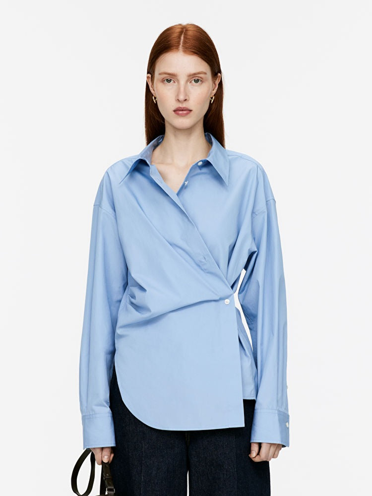 Asymmetric Wrap Shirt