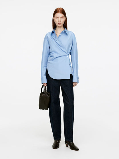 Asymmetric Wrap Shirt