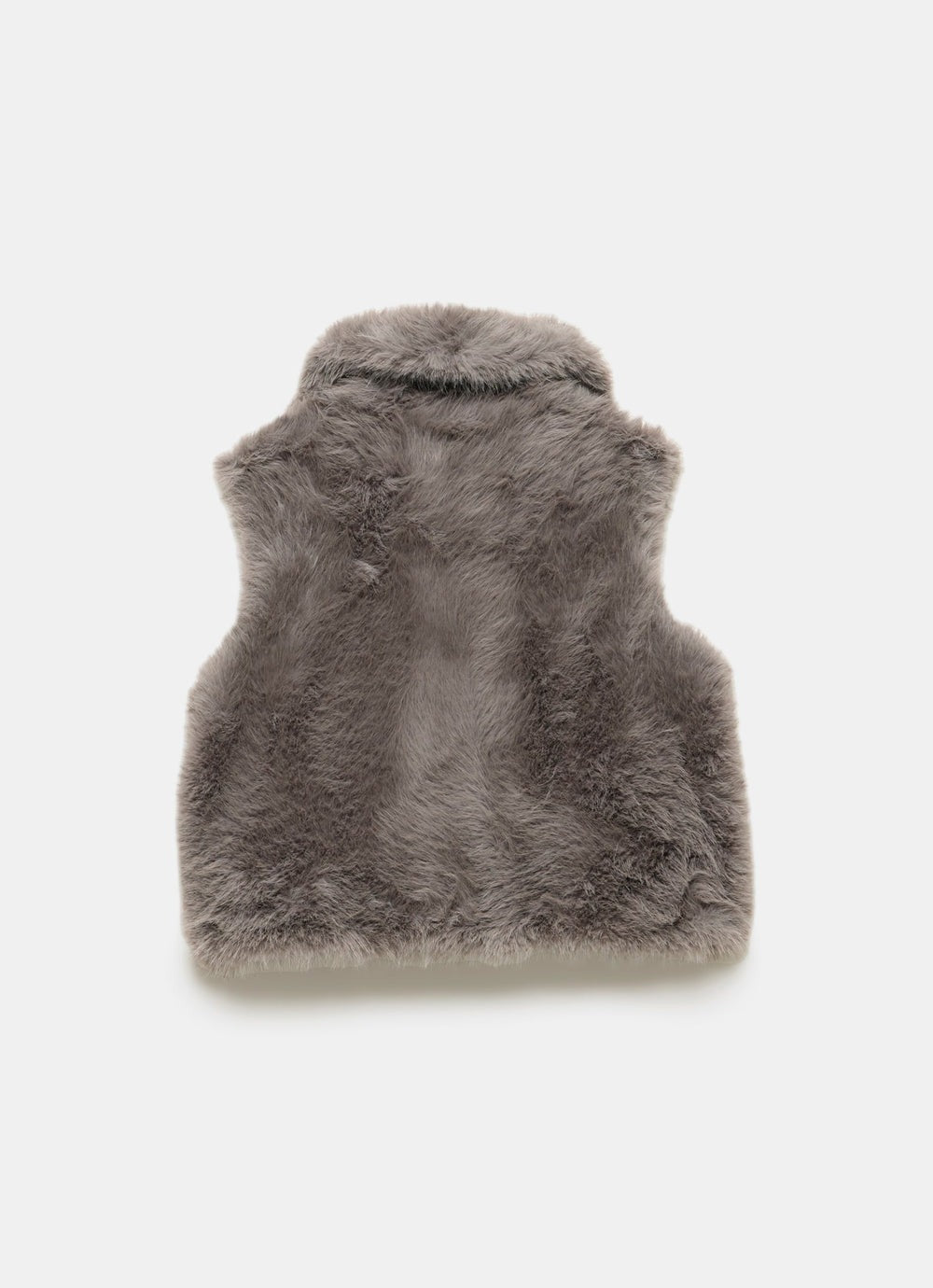 Grey Faux Fur Gilet