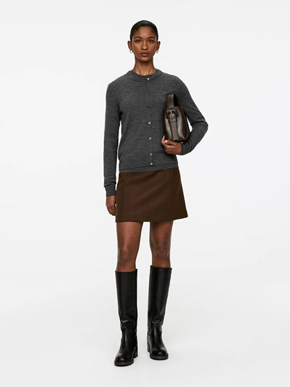 Wool Mini Skirt