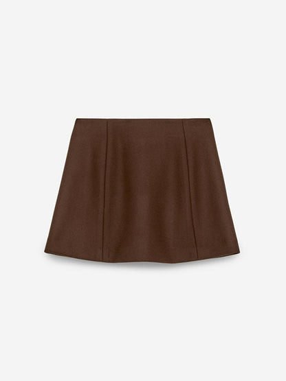 Wool Mini Skirt