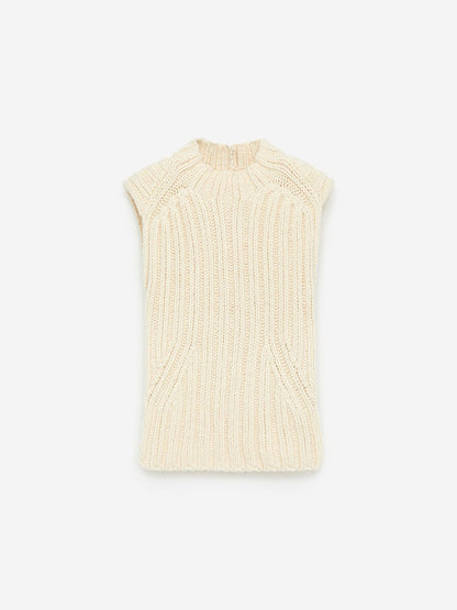 Rib-Knitted Vest