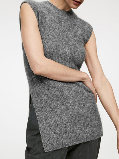 Alpaca Wool-Blend Vest