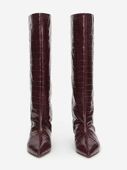 Knee-High Leather Boots