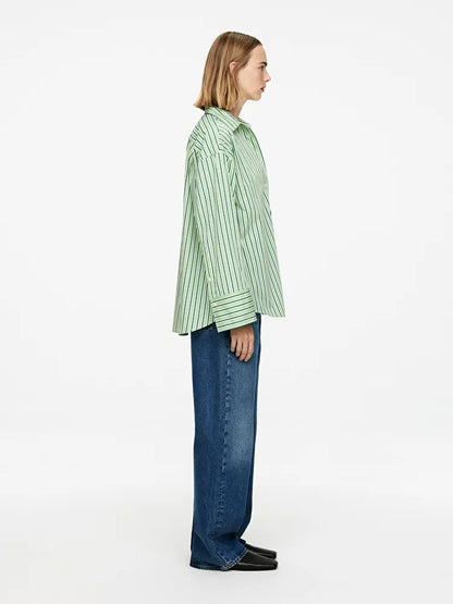 Wide-Sleeve Cotton Shirt