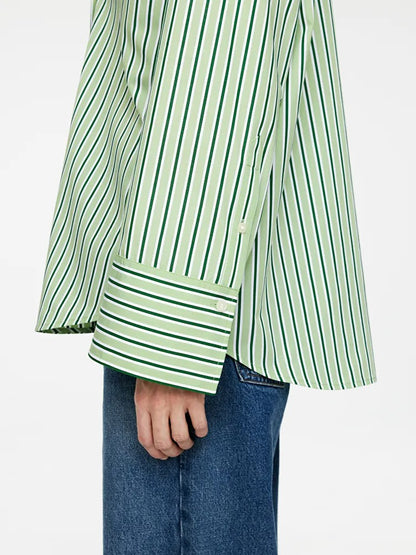 Wide-Sleeve Cotton Shirt