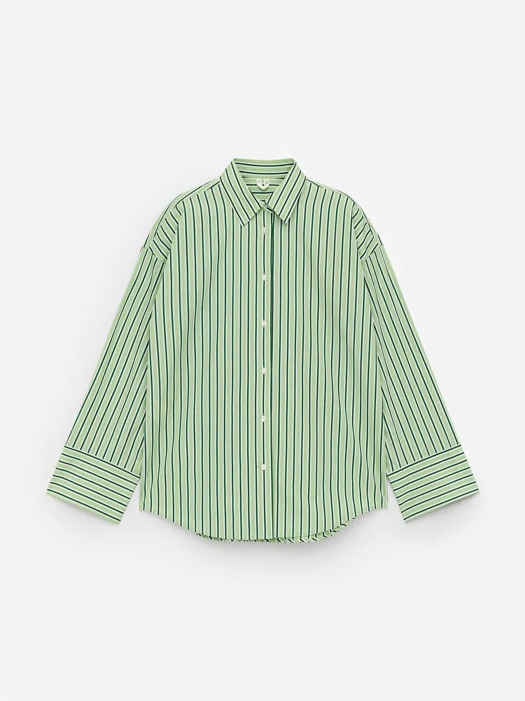 Wide-Sleeve Cotton Shirt