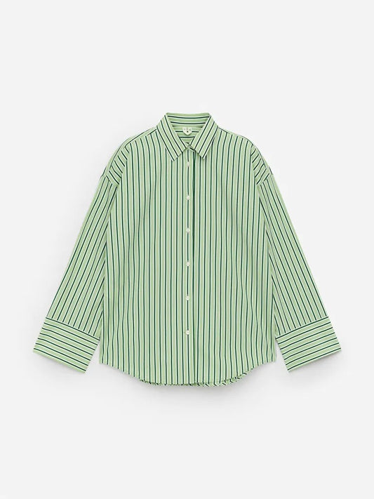 Wide-Sleeve Cotton Shirt