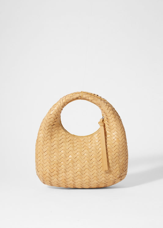 Small Braided-Leather Bag