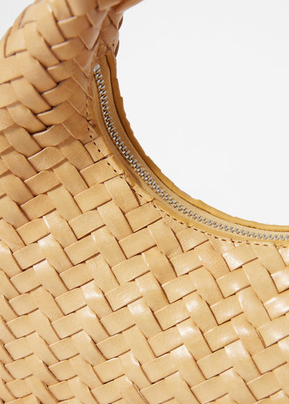 Small Braided-Leather Bag