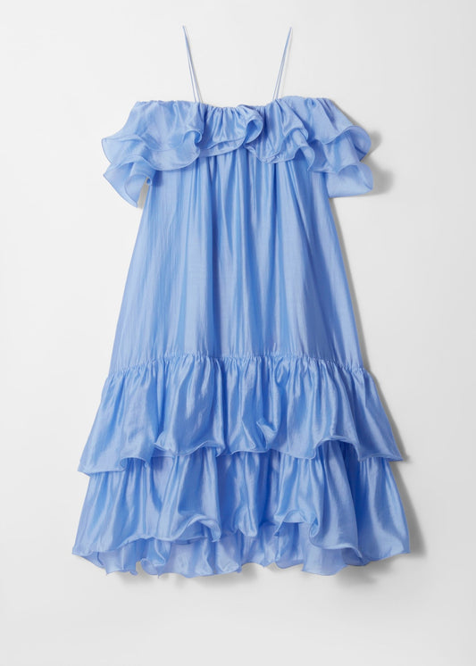 Off-Shoulder Ruffle Maxi Dress