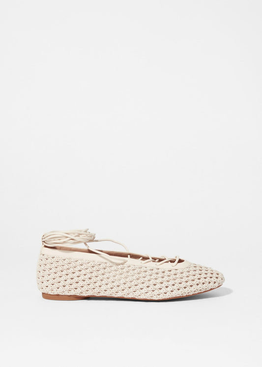 Lace-Up Ballet Flats